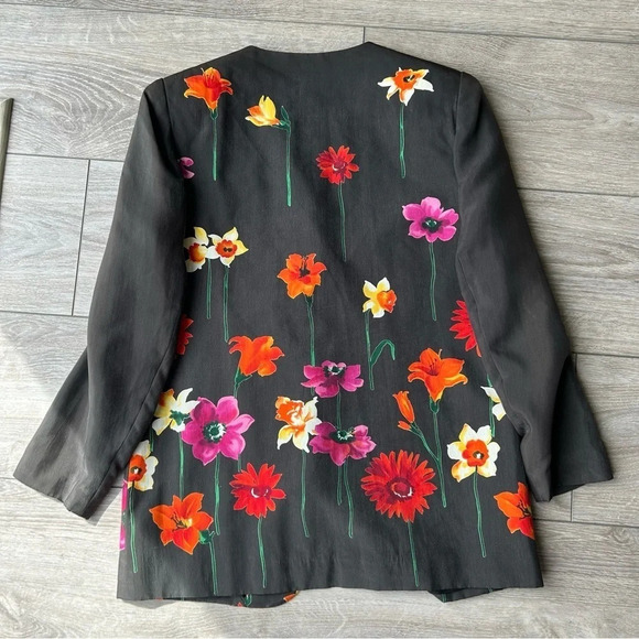 Vintage Simon Chang Floral Print Blazer - Picture 10 of 13